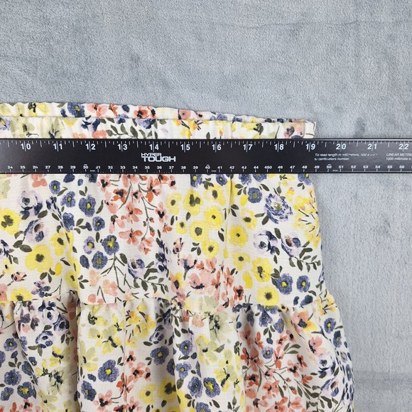 Womens Skirt XL Boho Romantic Floral Maxi Tiered Ruffle Cottagecore‎ Peasant - Picture 3 of 7